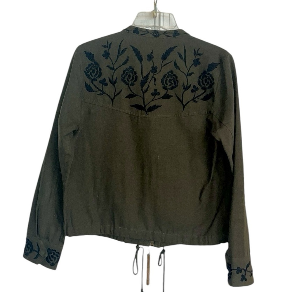 Lucky Brand Embroidered Utility Jacket Size Small - Picture 6 of 11